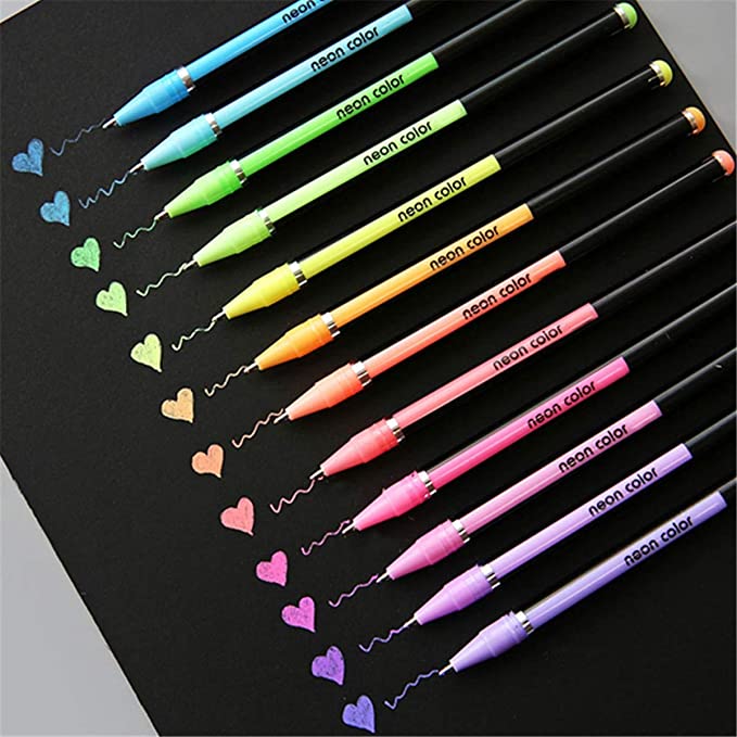 Neon Color Pen ( Set of 12 Pens )