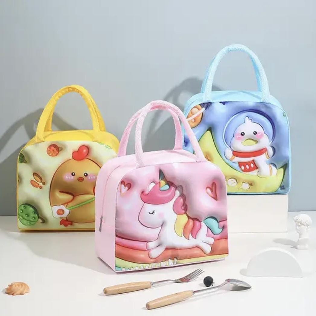 3D Multipurpose Cartoon Animal Thermal Insulated Carry Lunch Bag