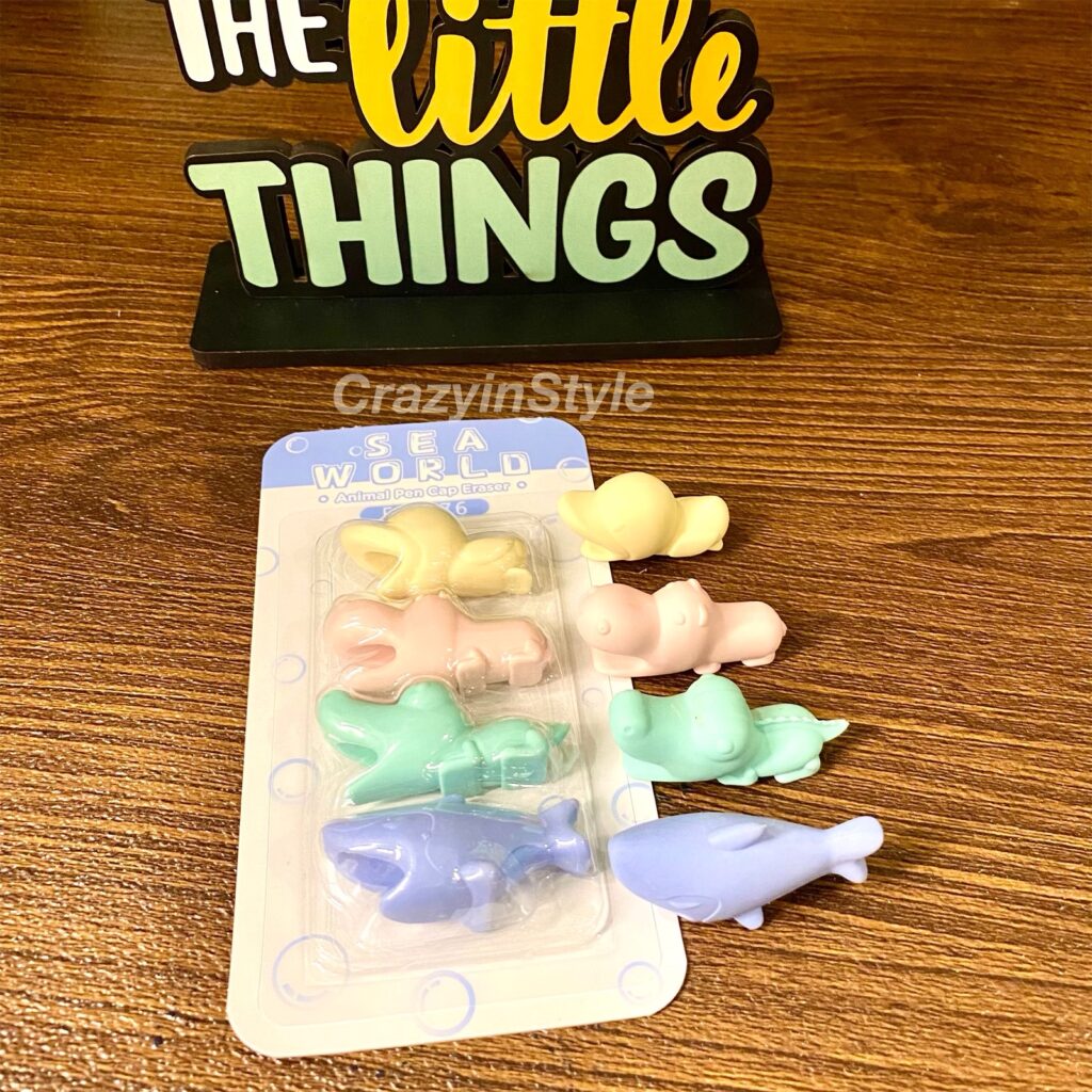 Animal Bite Eraser With Pencil Cap - CrazyinStyle